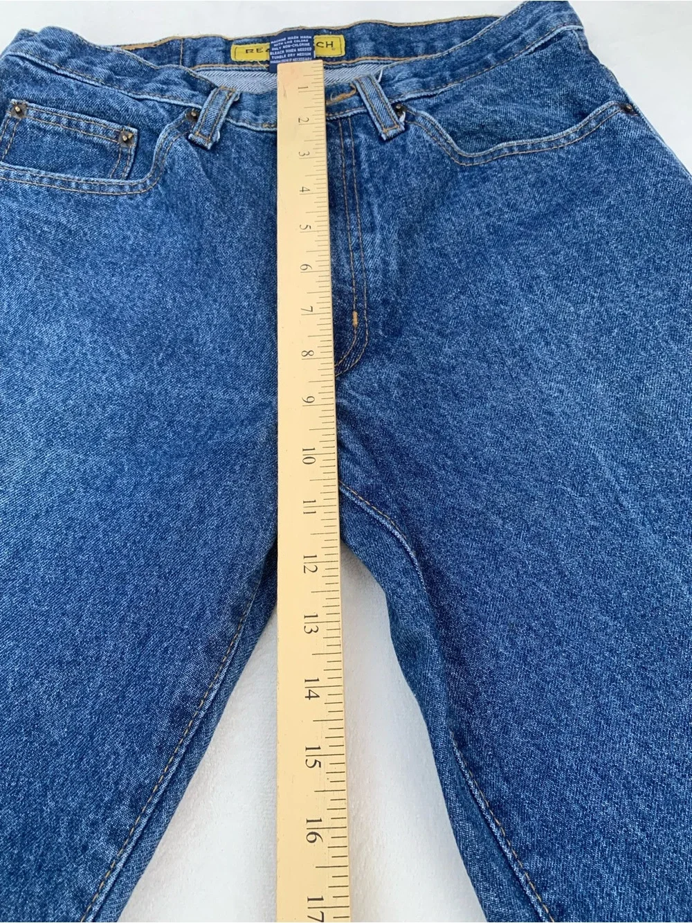 Men's Relaxed Fit Denim Jeans - Blue